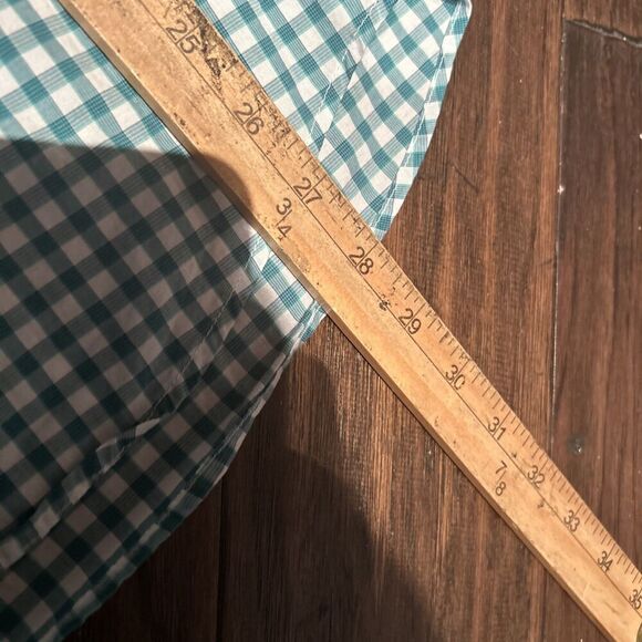 Sid Mashburn Mens Medium Green Plaid Long Sleeve Button Up Shirt - Picture 7 of 7